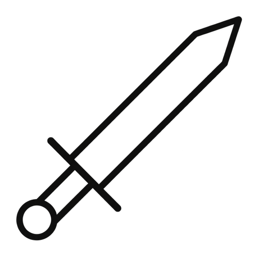 Krátký ostrý renesanční meč "LANDSKNECHT" s pochvou