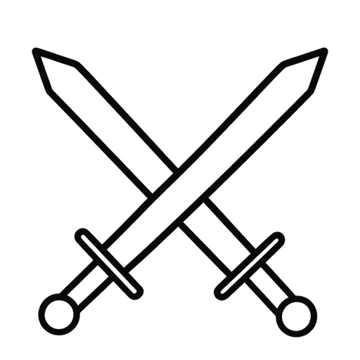 Dřevěná plaketa na zeď "SWORD CREST"