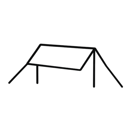 Multifunkční plachta "TRAUPALIN TARP" - Zelená 300 x 300 cm