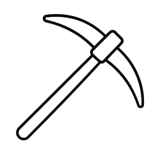Malý přenosný krumpáč "YELLOW PICKAXE" 2 druhy