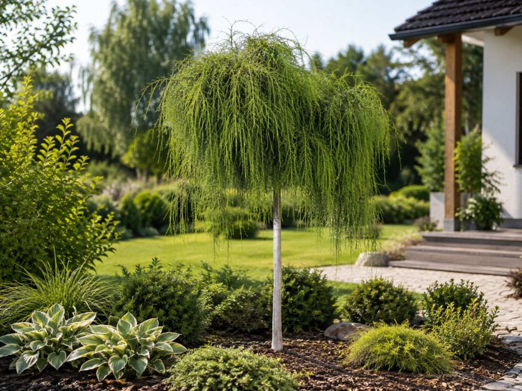 Tuja západná Filiformis na kmienku, výška 170-180 cm, kvetináč 7,5-10 l