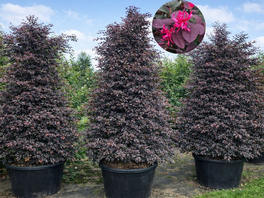 Loropetalum čínske Fire Dance, výška 60-80 cm, ihlan, kvetináč 10 l