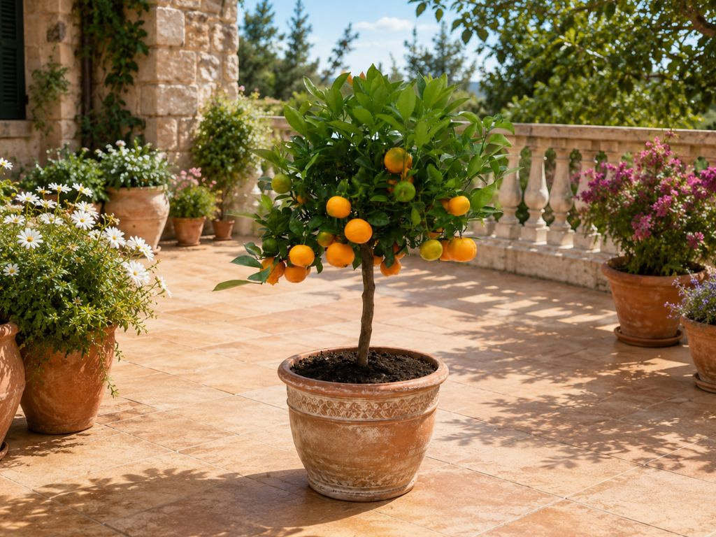 Citrus Nobilis - mandarínka na 25-30 cm kmienku, výška 60-70 cm, kvetináč 5 l