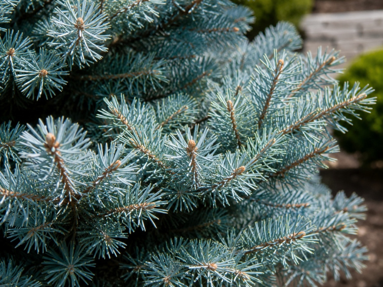 Smrek pichľavý Glauca Globosa na 40-50 cm kmienku, výška 60-80 cm, kvetináč 9 l