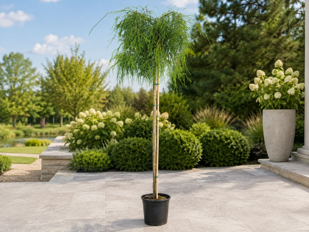 Tuja západná Filiformis na kmienku, výška 170-180 cm, kvetináč 7,5-10 l