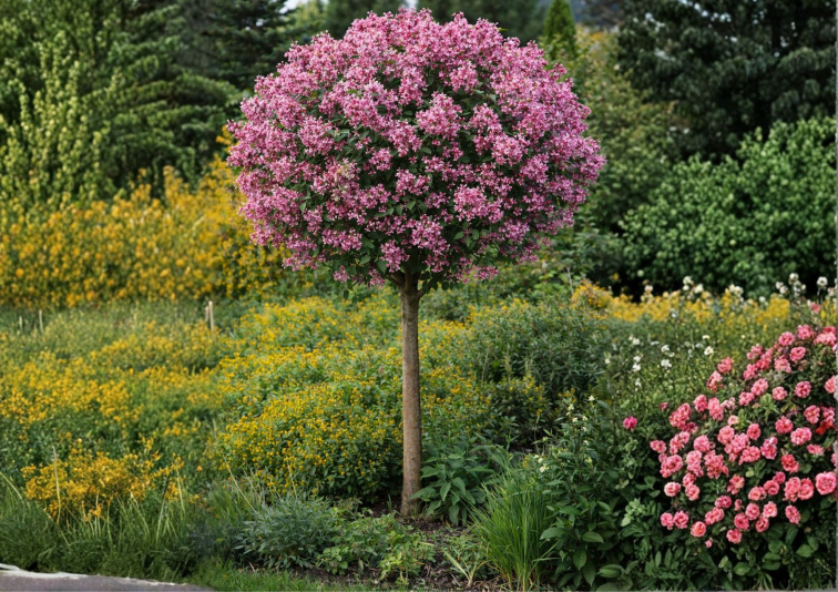 Orgován Little Rosie na 60 cm kmienku, výška 90-110 cm, kvetináč 19 cm