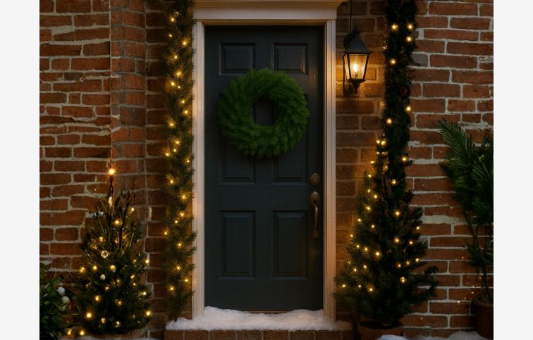 Veniec zelený 45 cm