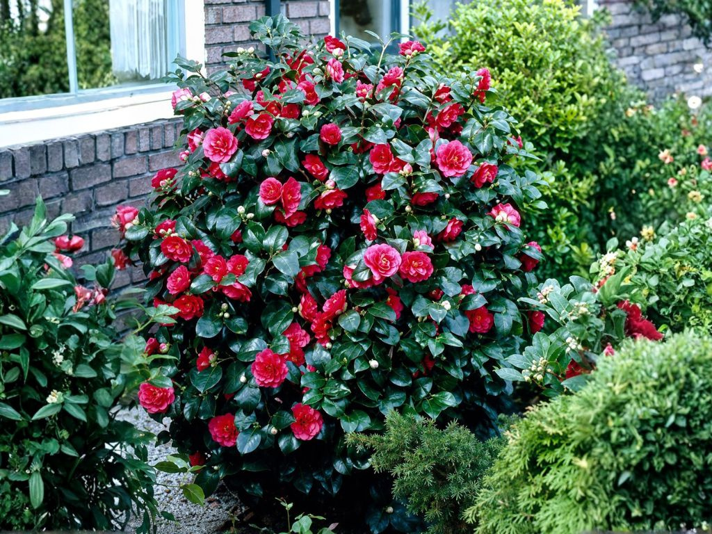 Kamélia japonská Kramer´s Supreme, výška 50-70 cm, kvetináč 7 l