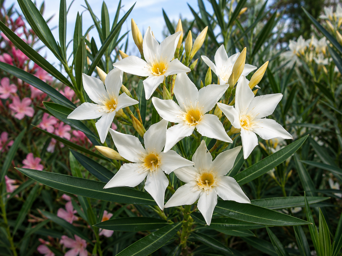 Oleander Isola di Capri, výška 80-100 cm, kvetináč 18 l