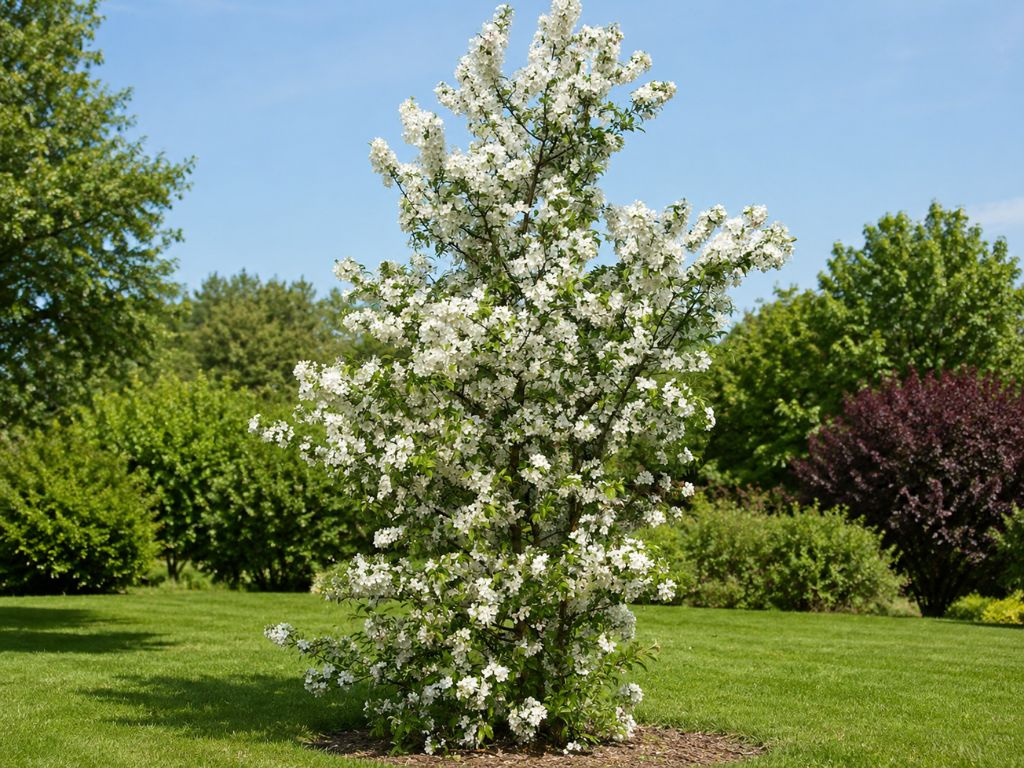 Okrasná jabloň Evereste, rozvetvená, výška 160-190 cm, kvetináč 15 l
