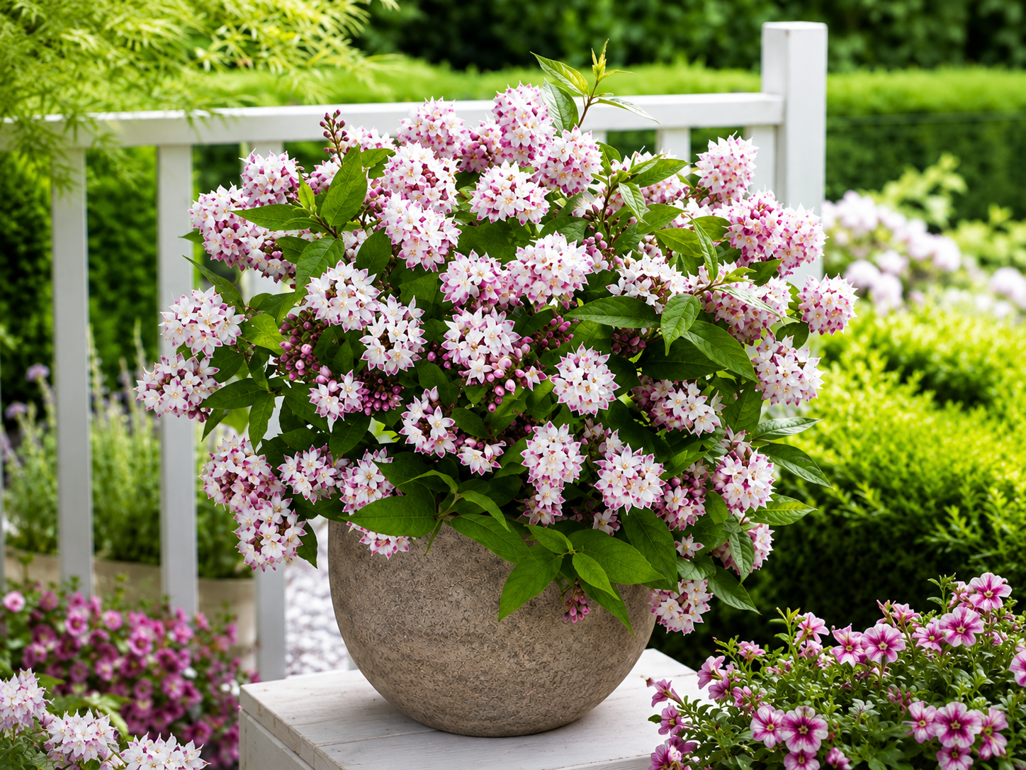 Trojpuk hybridný Raspberry Sundae, výška 40-60 cm, kvetináč 2 l