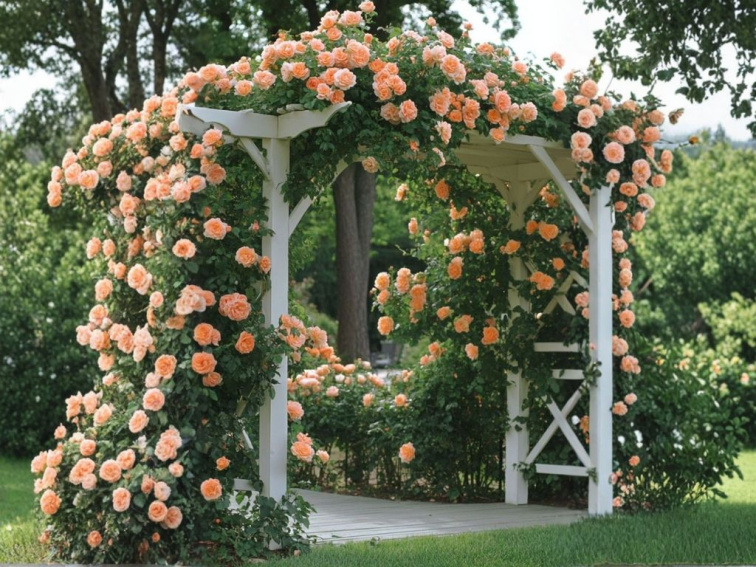 Ruža popínavá Orange Climber, výška 50-60 cm, kvetináč 17 cm