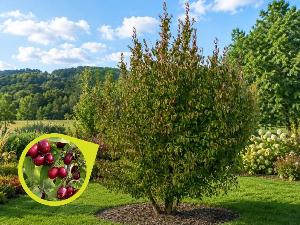 Drieň jedlý Shan, výška 50-70 cm, kvetináč 2 l