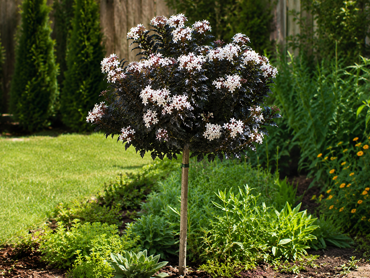 Myrta krepová Coconut Sorbet na 80-90 cm kmienku, výška 110-130 cm, kvetináč 15 l