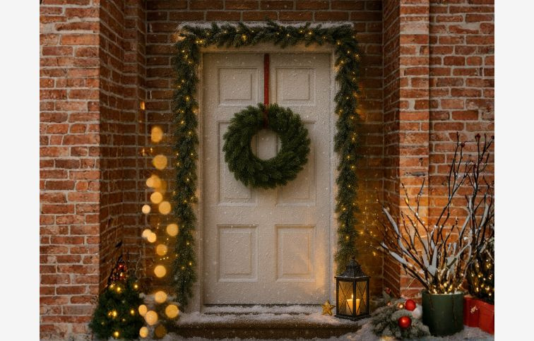 Veniec 3D zelený 50 cm