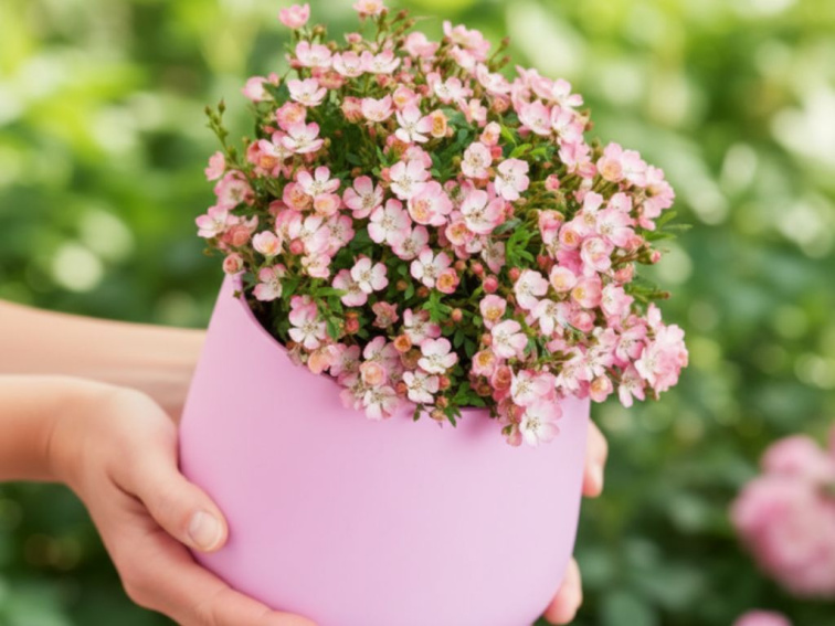 Miniruža Cutie Pie, výška 20-30 cm, kvetináč 17 cm