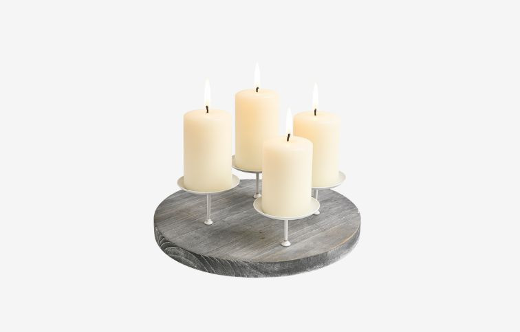 Podložka s úchytkami sivo biela 25 cm