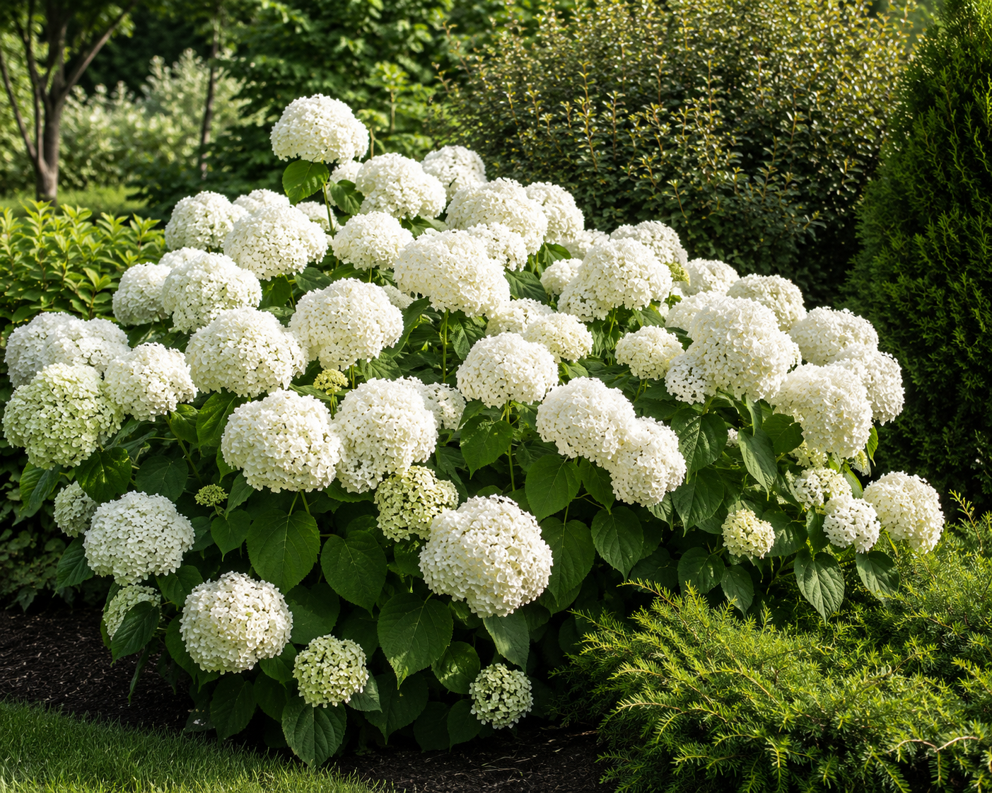 Hortenzia stromčekovitá Grandiflora, výška 20-40 cm , kvetináč 2 l