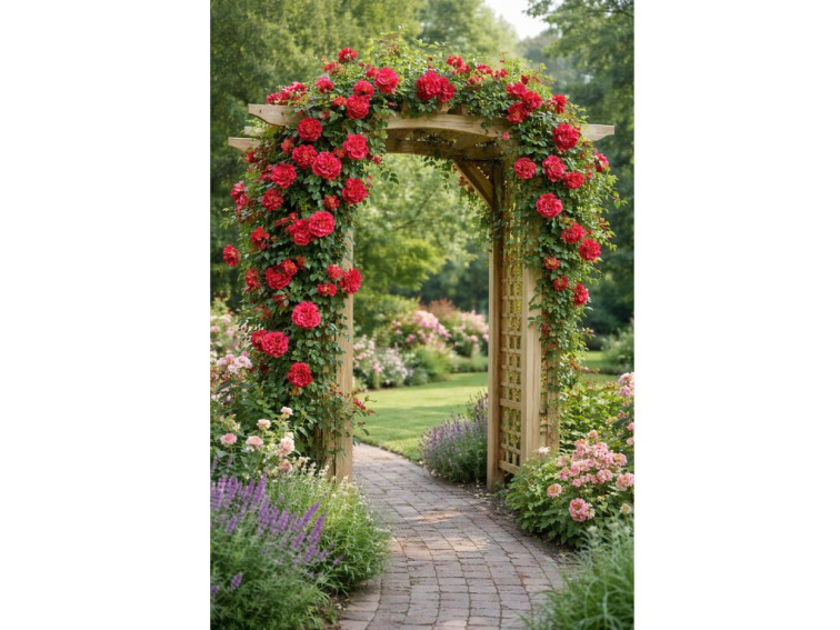 Ruža popínavá Ruby Queen, výška 50-60 cm, kvetináč 1,5 l