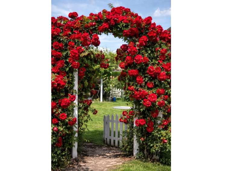 Ruža popínavá Heidelberg, výška 50-60 cm, kvetináč 1,5 l