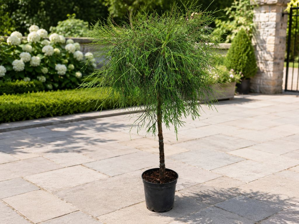 Tuja západná Filiformis na kmienku, výška 170-180 cm, kvetináč 7,5-10 l