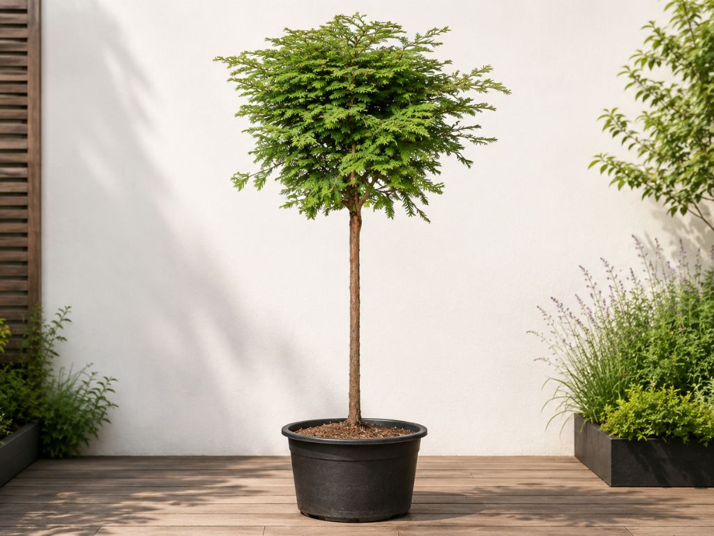 Metasekvoja Hamlets Broom na 190-210 cm kmienku, výška 240-270 cm, kvetináč 25 l