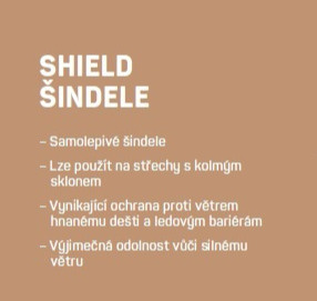 Střešní krytina ŠINDEL asfaltový IKO 2.0 ArmourShield Plus 2,0 m²