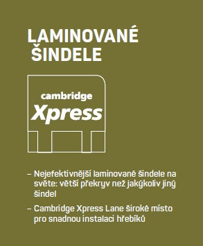 Střešní krytina ŠINDEL asfaltový IKO 2.0 Cambridge Xpress 2,17 m²