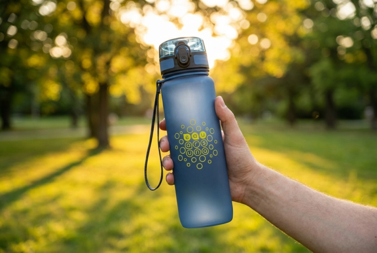 Láhev matná 800 ml tmavě modrá