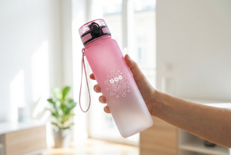 Láhev matná 1000 ml motivační candy floss