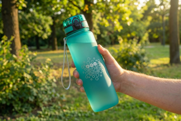 Láhev matná 600 ml zelená