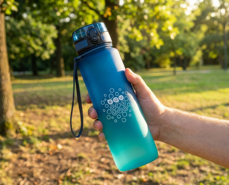 Láhev matná 1000 ml motivační dark sea