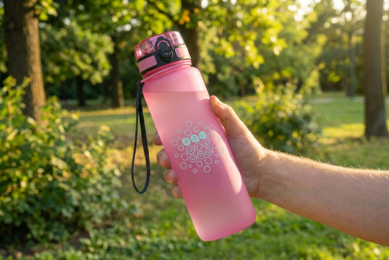 Ars Una Láhev matná 800ml sv. růžová