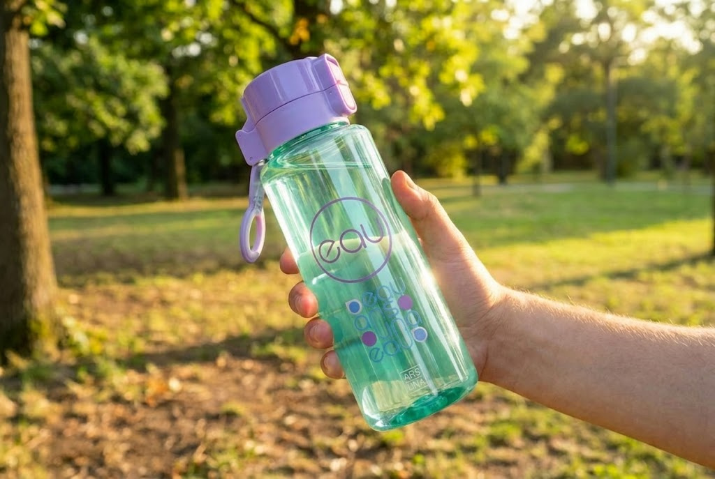 Láhev na pití Autonomy 25 tyrkysovo-fialová 450ml