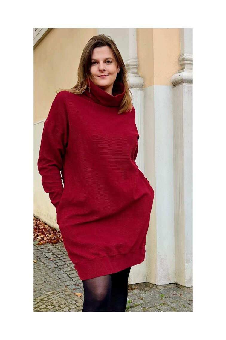 Šaty Rita vínové