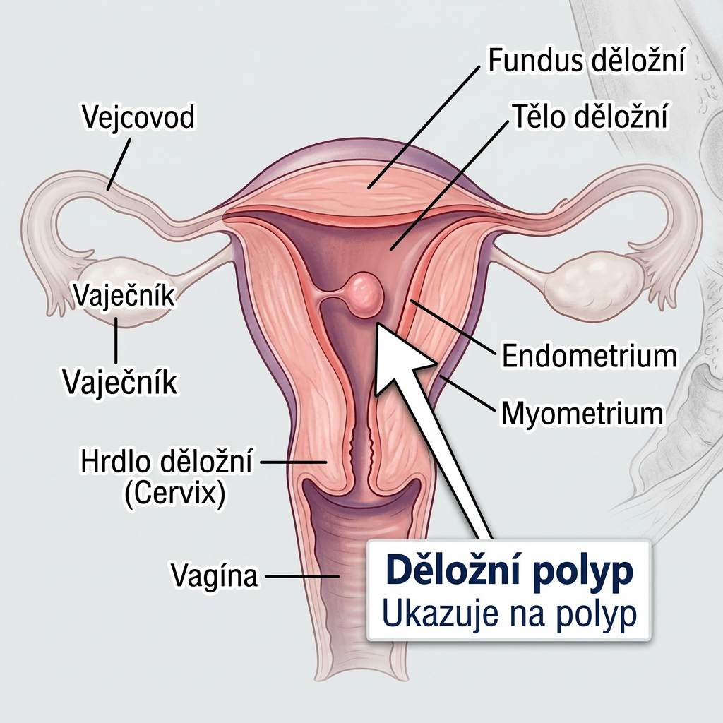 Polypy v děloze: příznaky, léčba a jak si pomoci přirozeně