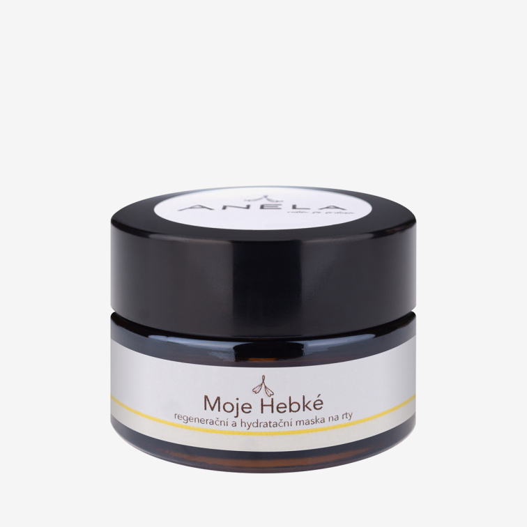 Regenerační a hydratační maska na rty: Moje Hebké