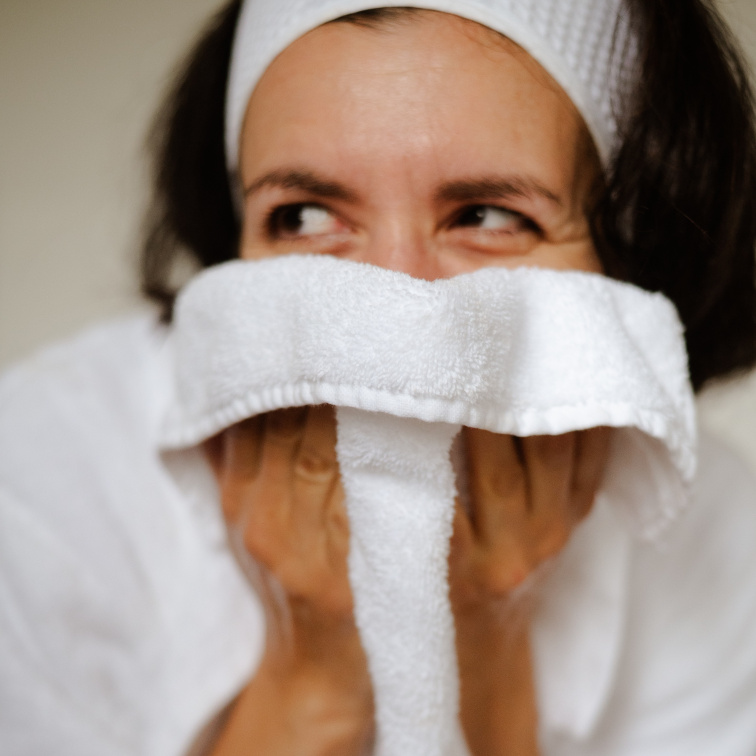 hebká pokožka ženy po sprše