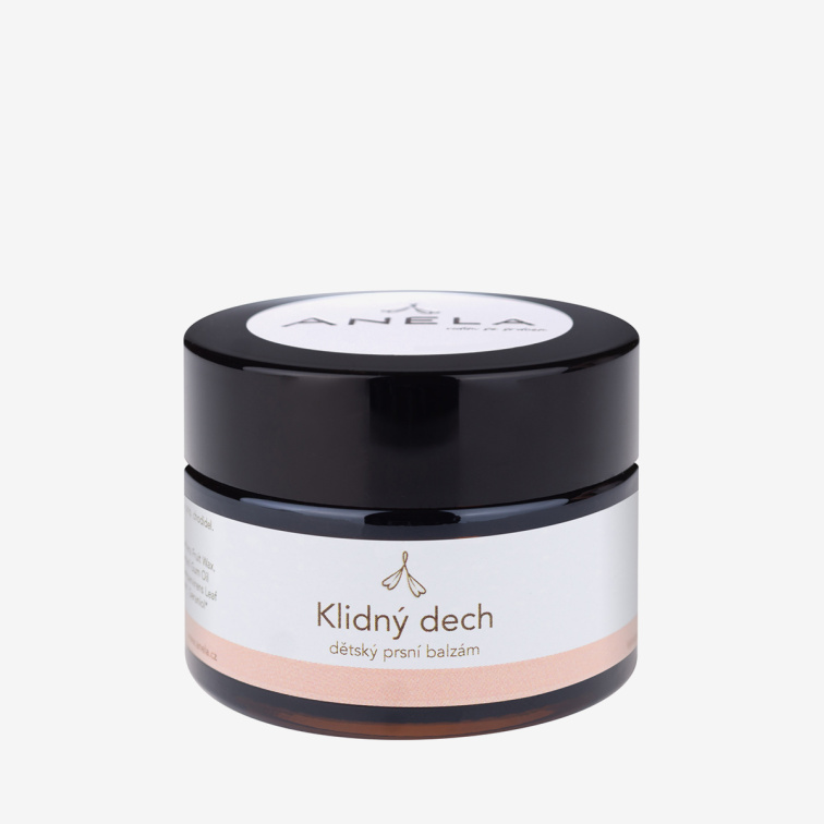 Dětský prsní balzám vhodný při nachlazení: Klidný dech