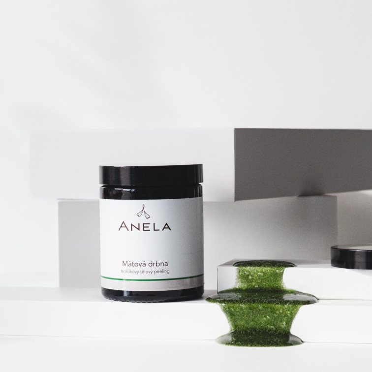 Přírodní tělový peeling s vysoce vstřebatelným hořčíkem: Mátová drbna