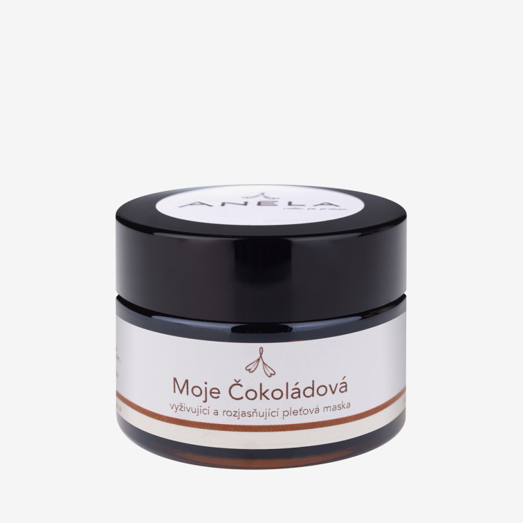 vyživující a rozjasňující pleťová maska Moje Čokoládová