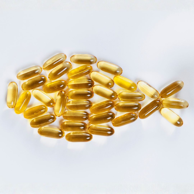 kapsle s rybím olejem