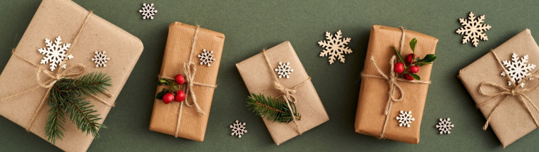 Vánoce s kapkou ekologie a nápaditosti: Jak zabalit dárky krásně a bez odpadu?