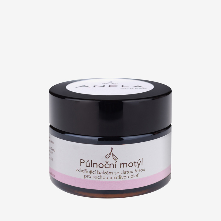 Noční pleťový krém pro suchou a citlivou pleť: Půlnoční motýl