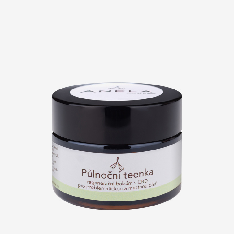 Noční pleťový krém pro mastnou a problematickou pleť: Půlnoční teenka