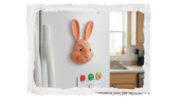 3D Magnetka králíčka