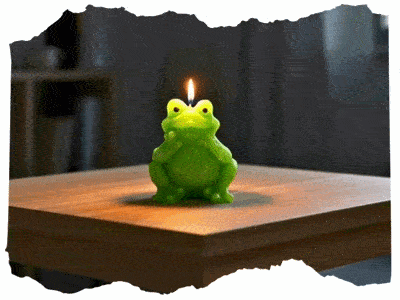 Žába Ropucha svíčka