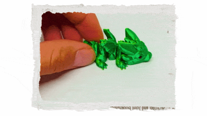 3D mini drak s křídly