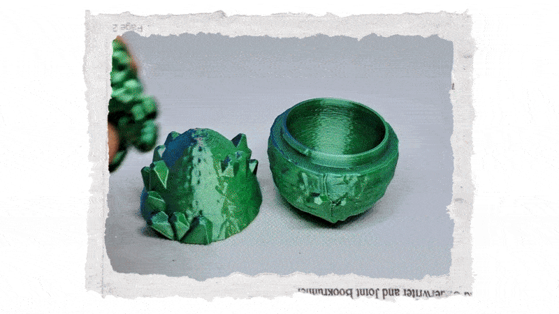 3D Krystalové vajíčko pro miniaturky