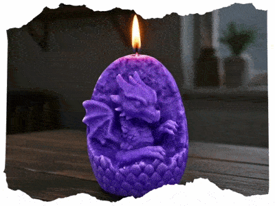 Sójová svíčka Dračí vejce s vůní žvýkačky